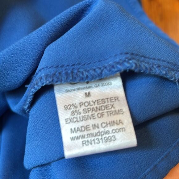 Mud Pie Royal Blue tank top size medium - Picture 5 of 5